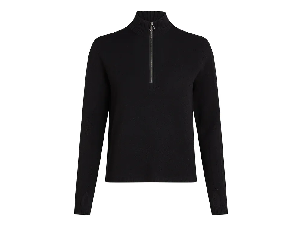 Icebreaker Wmns Merino Anniversary Original LS Half Zip Top, Black Pouze Dnes