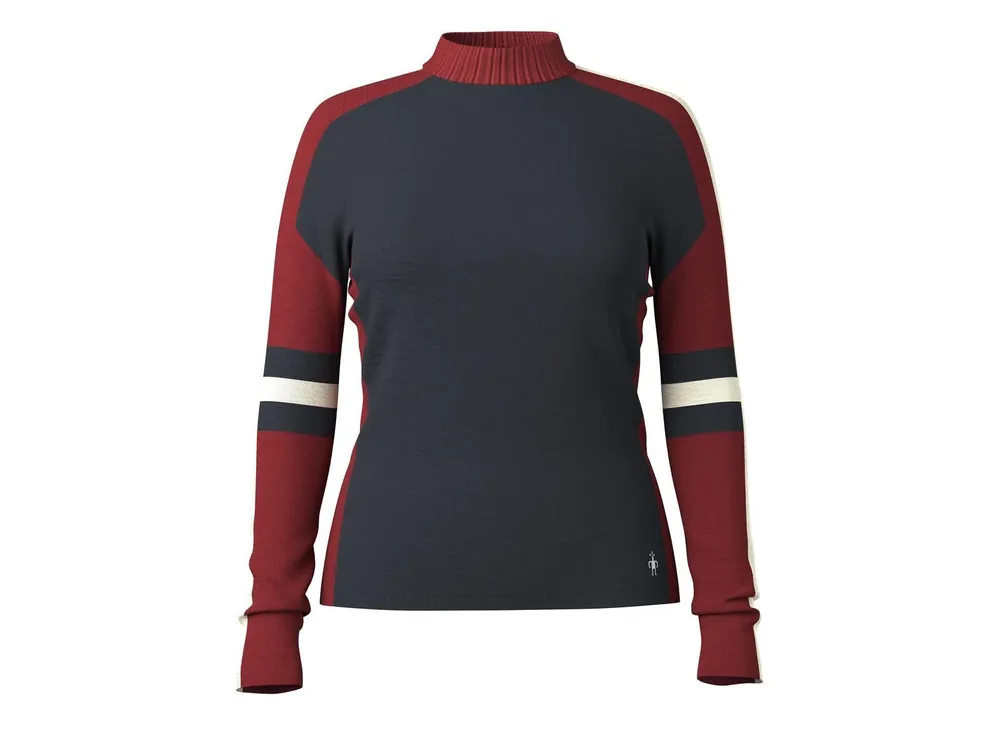 Výprodej Smartwool W Alpine Crew Intraknit Max BL, Deep Navy - dámský svetr