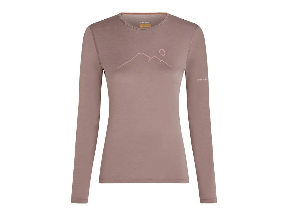 Odeslání Ihned Icebreaker Wmns Merino 200 Oasis LS Crewe Rainer Ridge, Summit