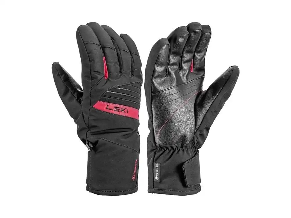 Zlevněný Leki Space GTX Glove, black-red - lyžařské rukavice (unisex)