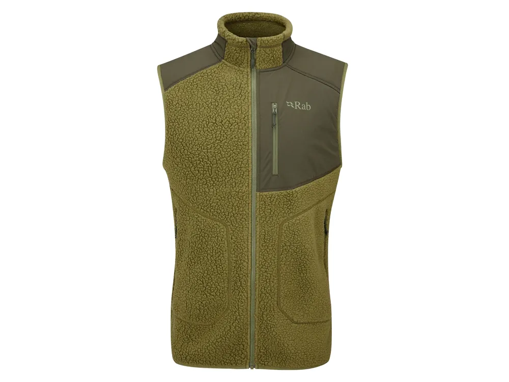 Rab Outpost Vest, Chlorite Green - pánská fleecová vesta Kup Teď