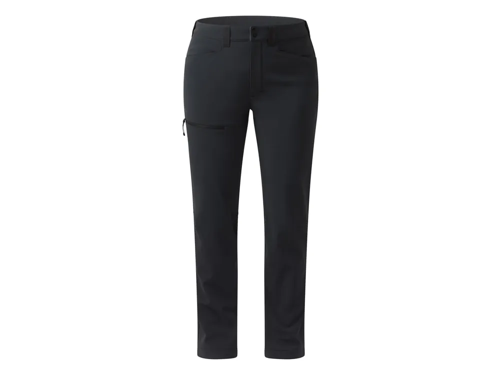 Haglöfs Warm Flex Pant Women, True Black - softhellové zateplené kalhoty Jen Po Omezenou Doba