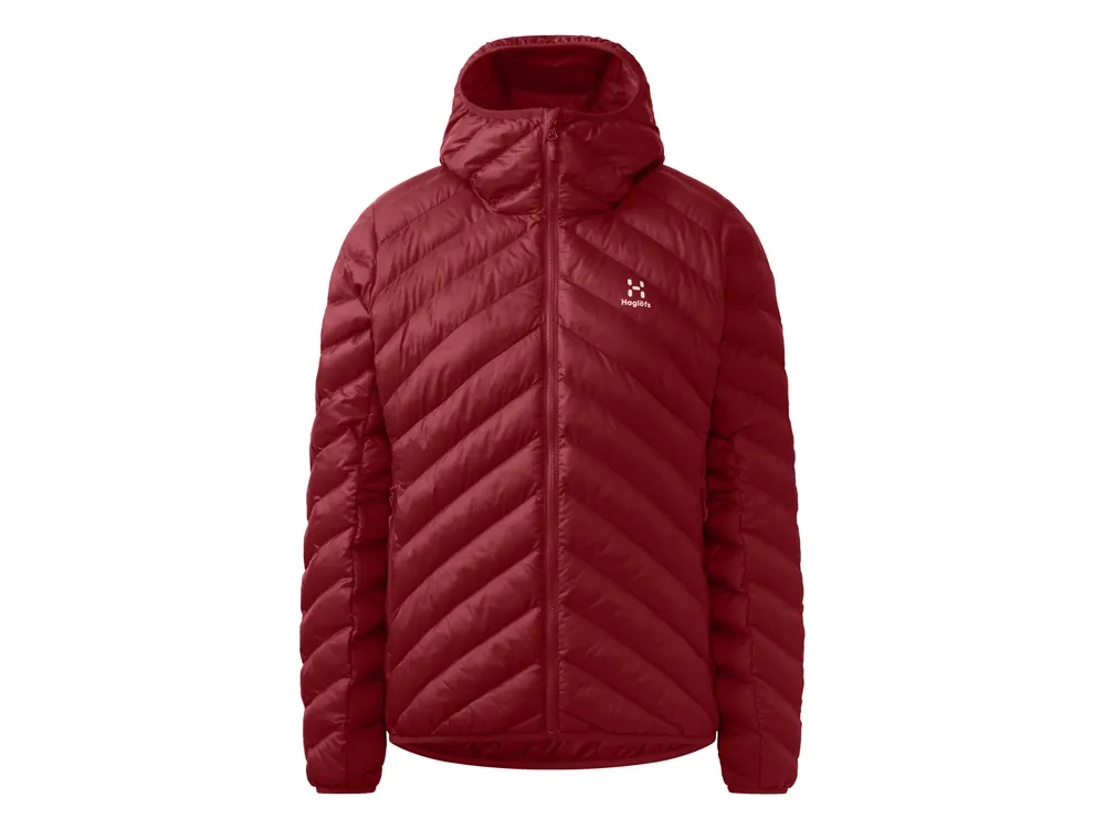 Bezpečná Platba Haglöfs Särna Mimic Hood Women, Carmine Red - dámská prošívaná bunda