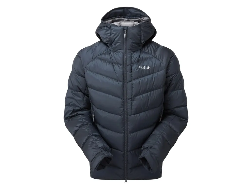 Rab Mens Glaceon Pro Down Jacket, beluga - pánská péřová bunda Výprodej