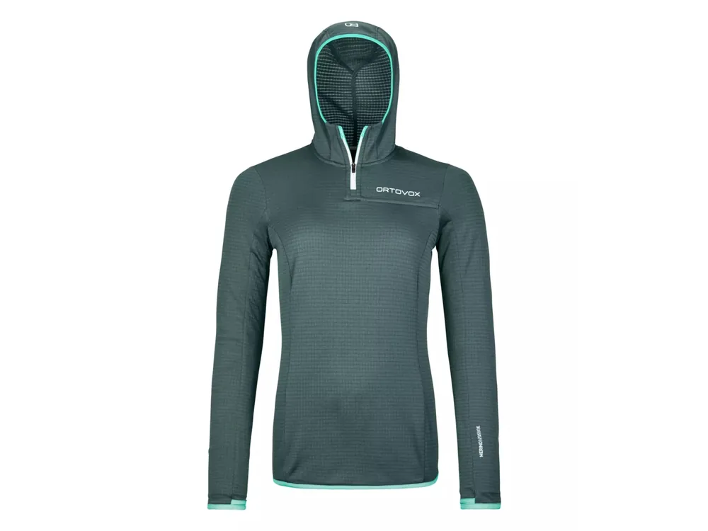 Ortovox Fleece Light Grid ZN Hoody Women‘s, Dark Arctic Grey Nová Kolekce