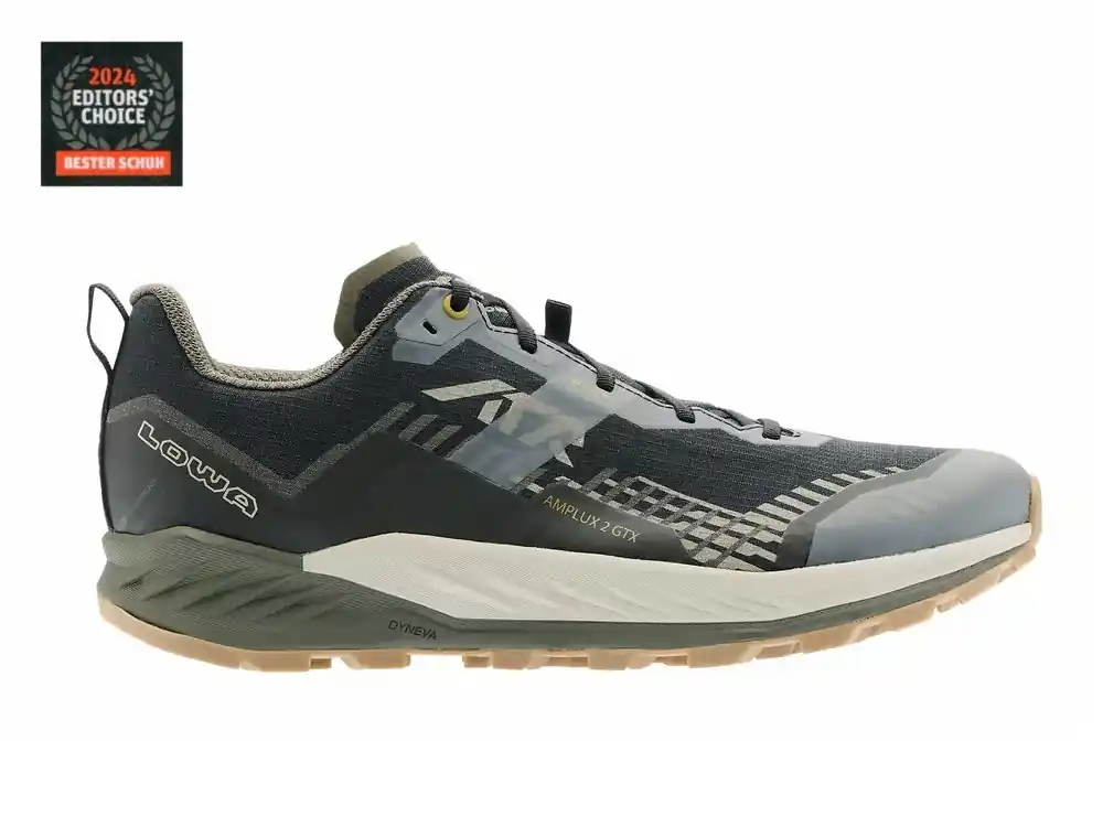 Finální Výprodej Lowa Amplux 2 GTX, black/olive - trailové běžecké boty