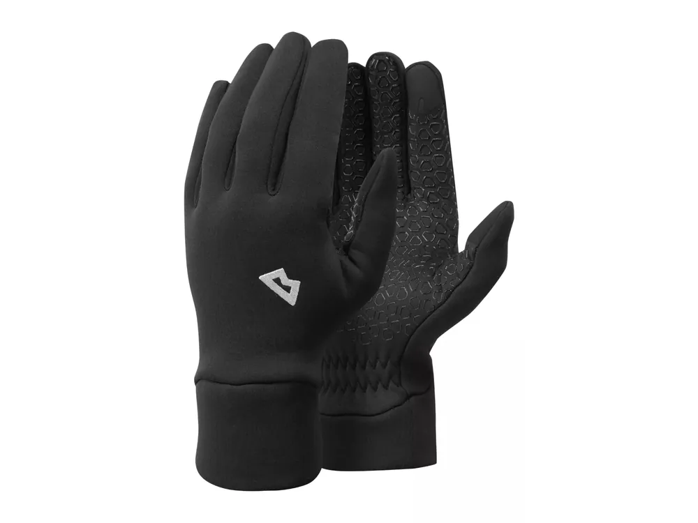 Mountain Equipment Stretch Fleece Grip Glove Black Sleva