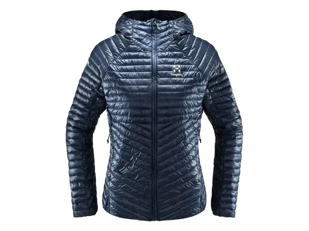 Originální Haglöfs L.I.M Mimic Hood Women, Tarn Blue - dámská zateplená bunda