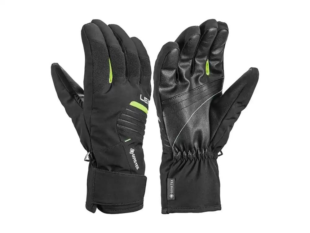 Leki Vision GTX Glove, black-lime - nepromokavé sjezdové rukavice Cenový Hit
