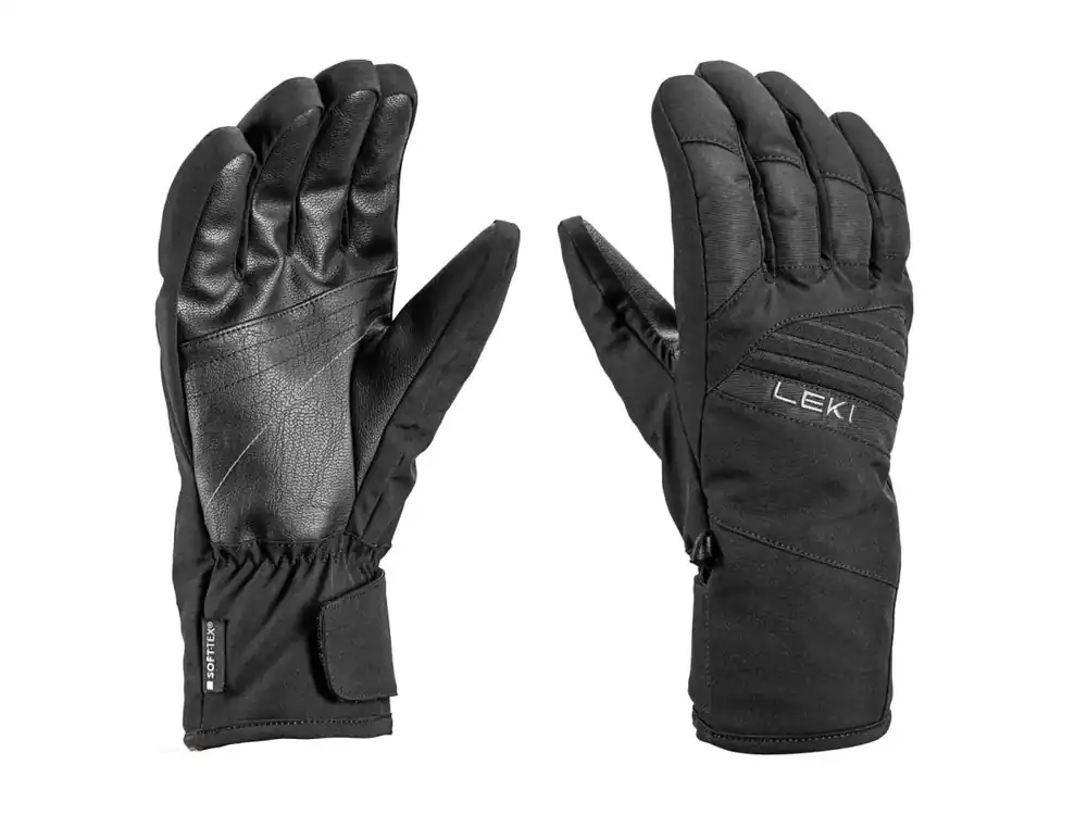 Poslední Šance Leki Cosmos Glove, black - sjezdové rukavice