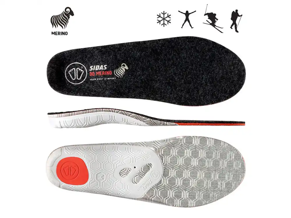 Sidas Winter 3D Merino - vložky do bot s merino vlnou Originální