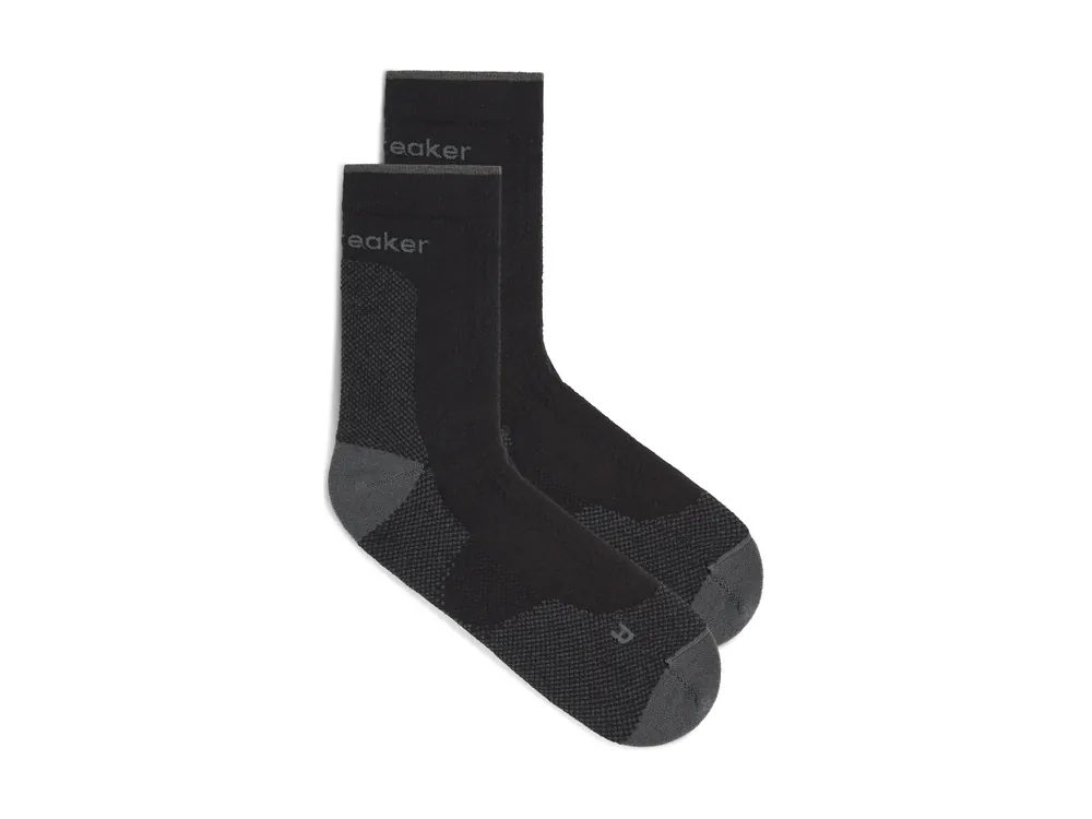 Nová Kolekce Icebreaker Mens Hike+ Ultralight Quarter, Black/Obsidian - pánské ponožky