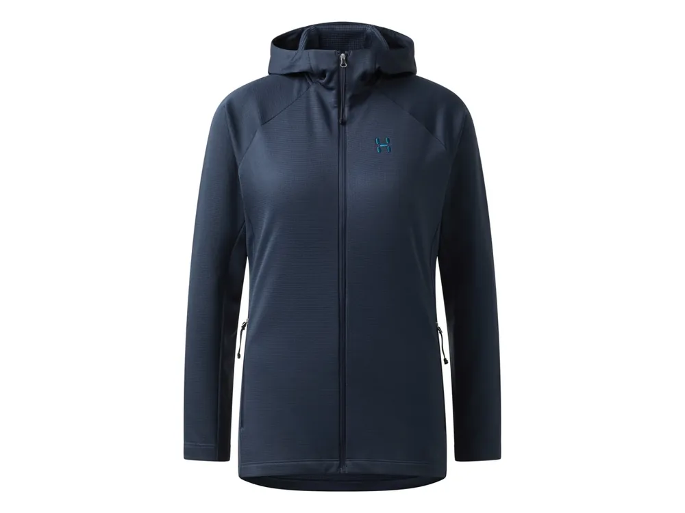 Haglöfs Korp Mid Hood Women, Tarn Blue - dámská mikina Cenová Bomba