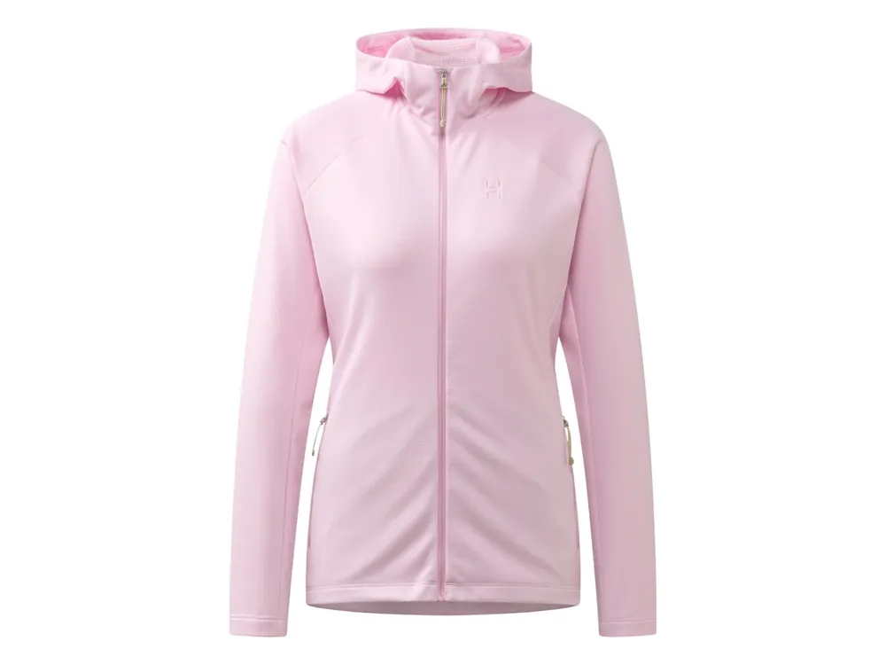 Haglöfs Korp Mid Hood Women, Fresh Pink - dámská mikina Vysoce Kvalitní