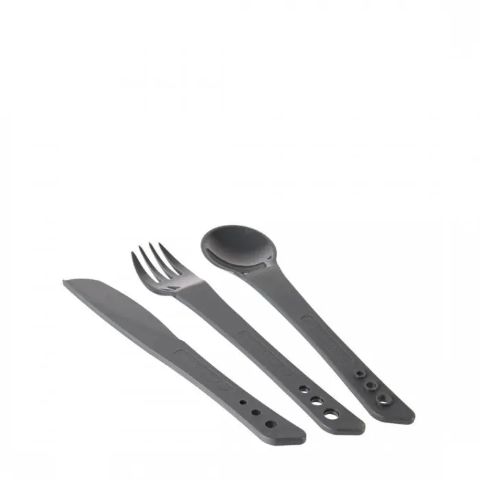 Lifeventure Ellipse Knife, Fork, Spoon příborový set graphite Akční Nabídka