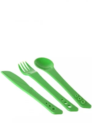 Lifeventure Ellipse Knife, Fork, Spoon příborový set green Omezená Nabídka