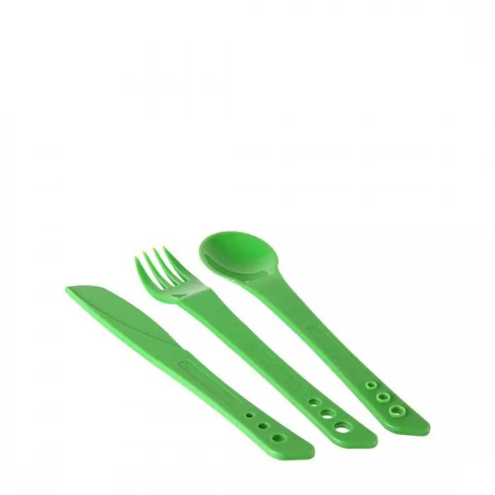Lifeventure Ellipse Knife, Fork, Spoon příborový set green Omezená Nabídka