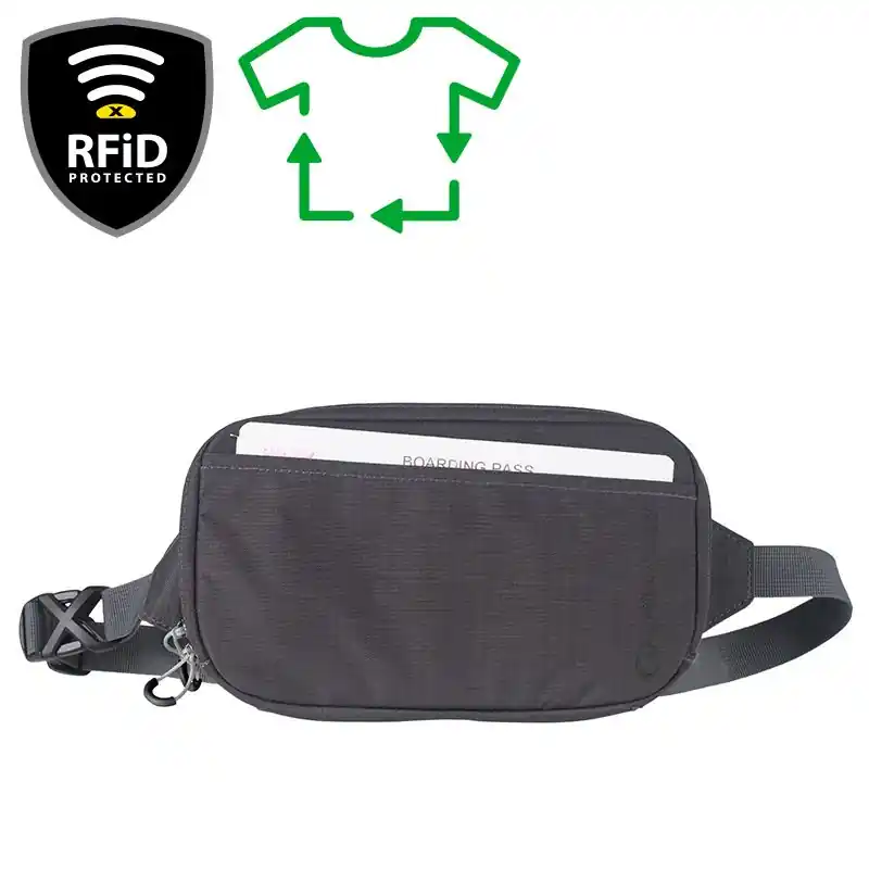 Lifeventure RFiD Travel Belt Pouch Recycled ledvinka Aktuální