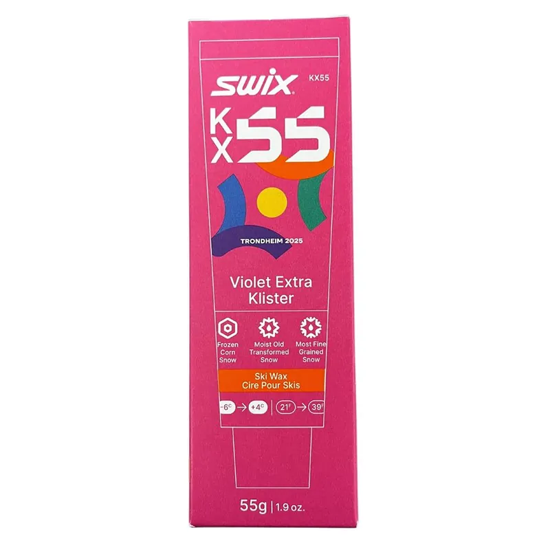 SWIX KX55 - fialový extra klistr 55 g Zlevněný