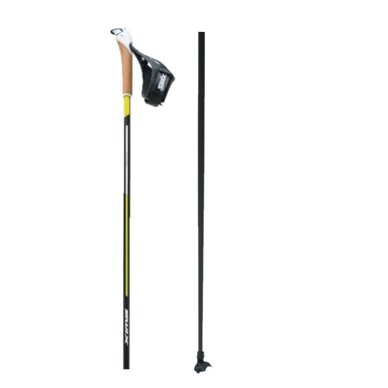 Swix Quantum Five Just Click běžecké hole černá/žlutá 150cm Bezpečná Platba