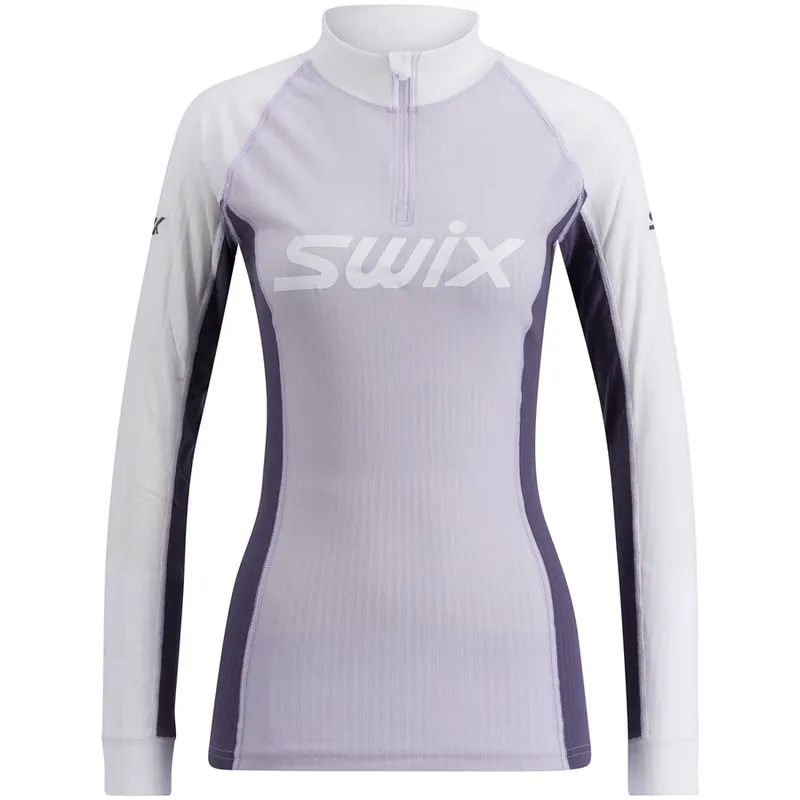 Swix RaceX dámské funkční triko se zipem dusty purple/light purple L Rychlé Dodání