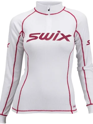 Víkendová Akce Swix RaceX dámské funkční triko se zipem white/red M