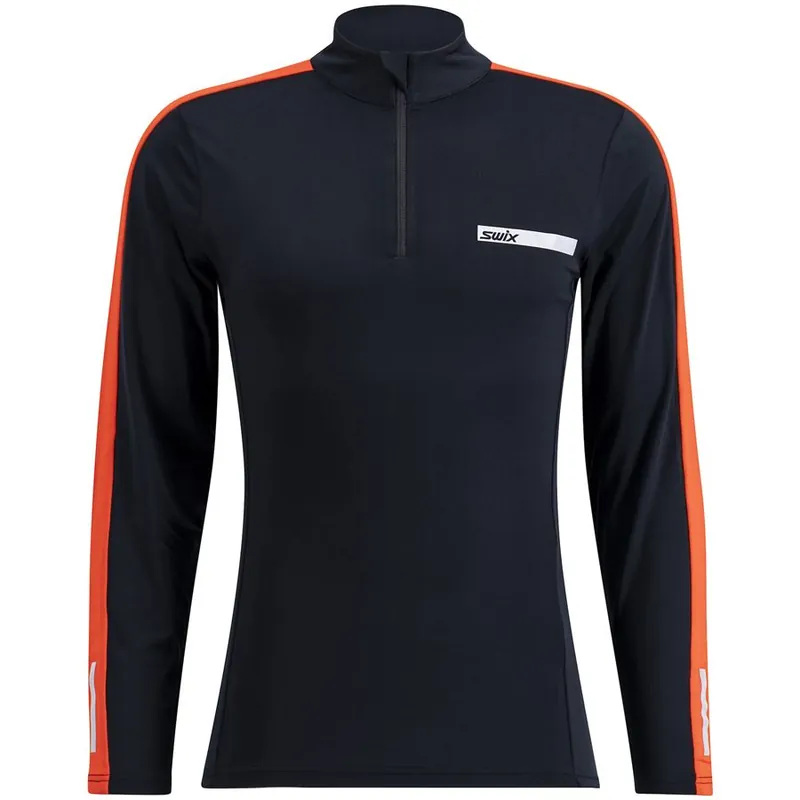 Swix Roadline NTS pánské funkční triko dlouhý rukáv black/fiery red L Levný