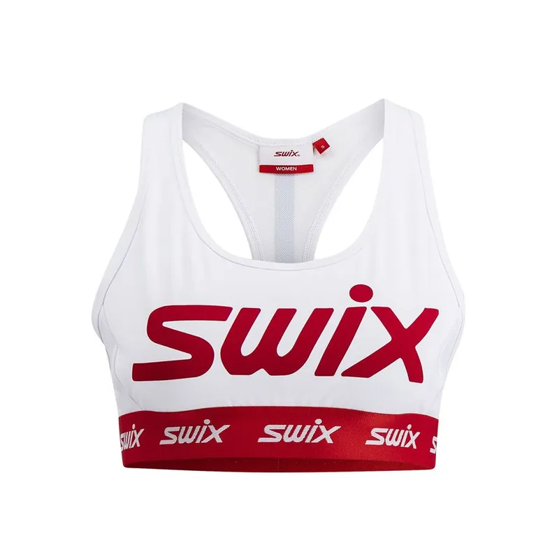 Pouze Dnes Swix Roadline sportovní podprsenka bright white/fiery red S