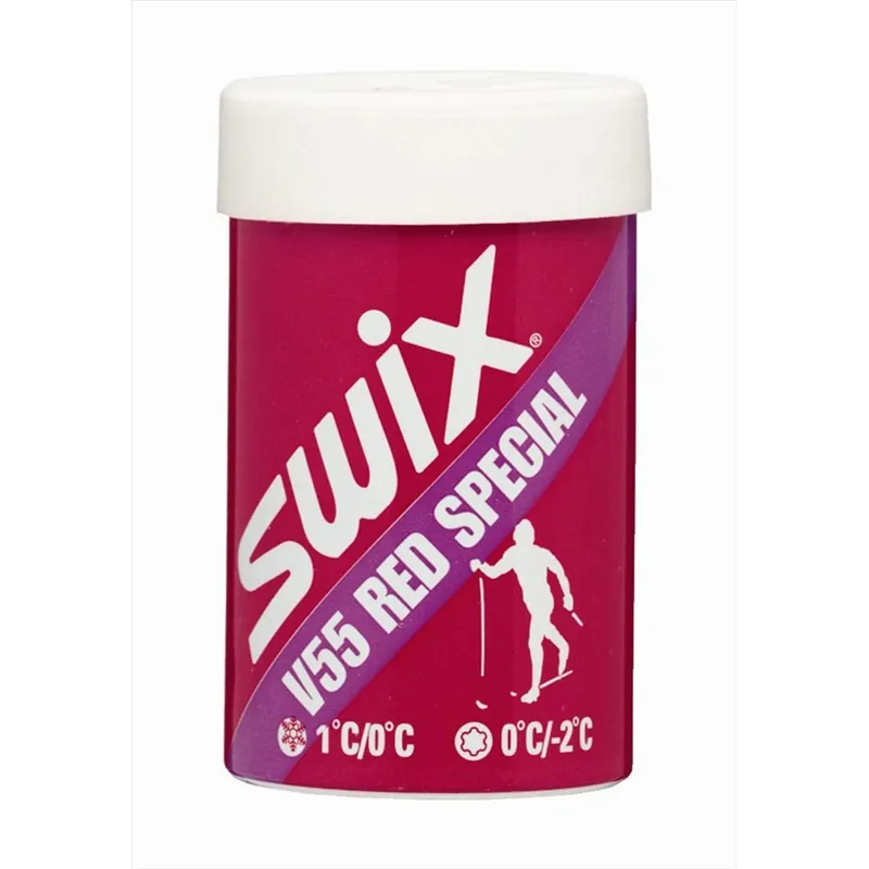 Nakupujte Hned Swix V55 stoupací vosk červený SPECIAL 45g