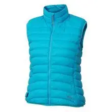 Warmpeace Swan Lady dámská péřová vesta fresh blue/winter blue S Cenová Bomba