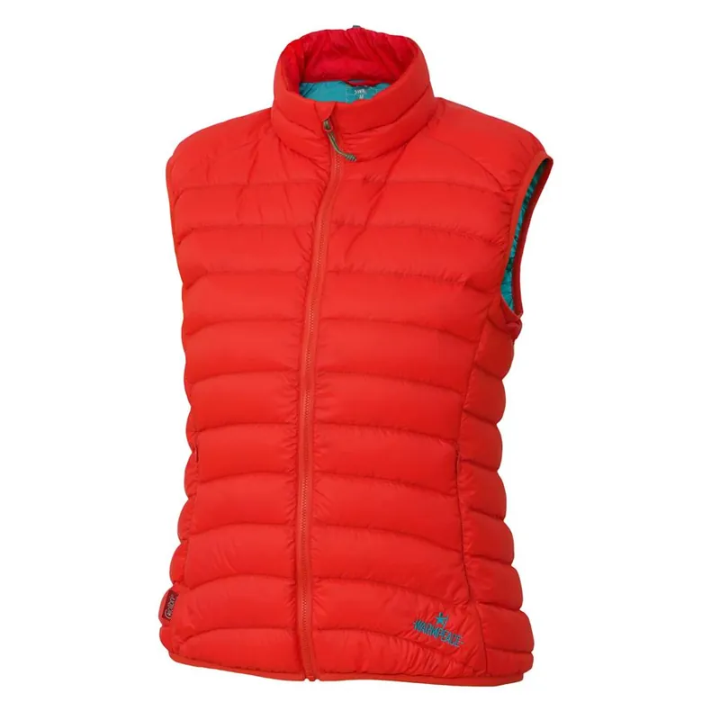 Oblíbený Warmpeace Swan Lady dámská péřová vesta red/fresh blue XXL