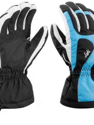 Super Cena Lyžařské rukavice Leki Falera S Girl black/cyan
