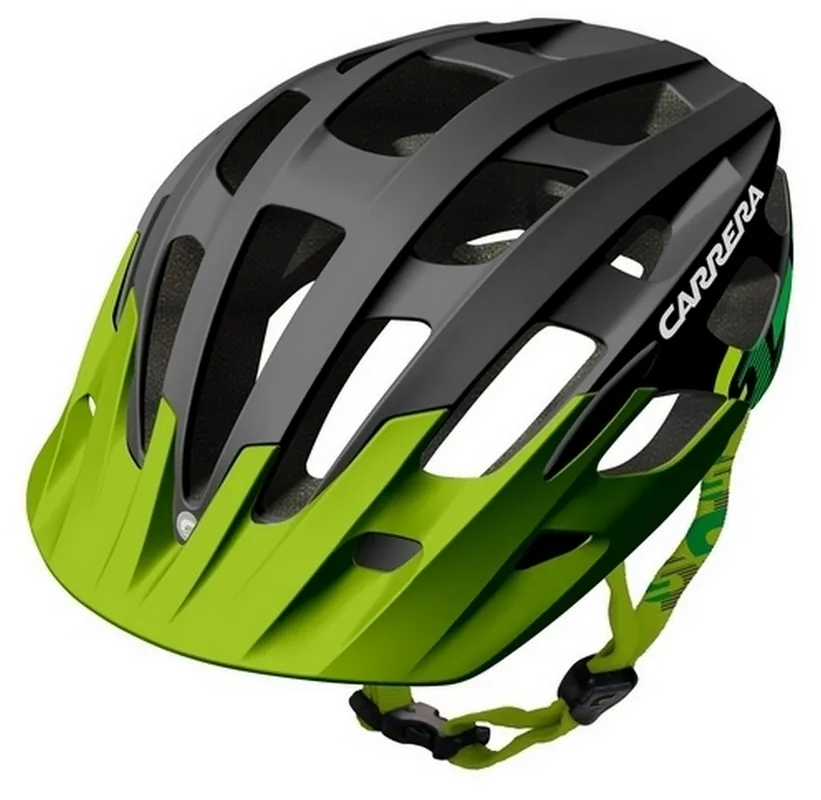 Cyklistická helma Carrera Edge iron green Značkový