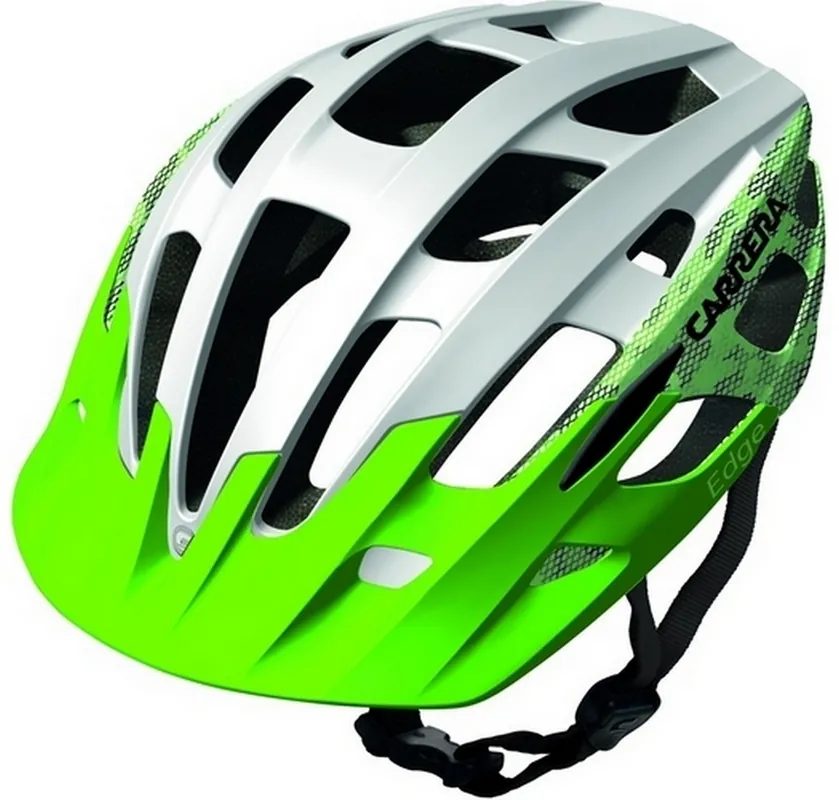 Cyklistická helma Carrera Edge white/green/black Výprodej