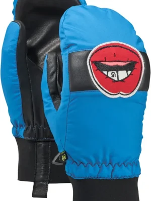 Snowboardové rukavice Burton Dam Mitten blue/red lips Zlevněný