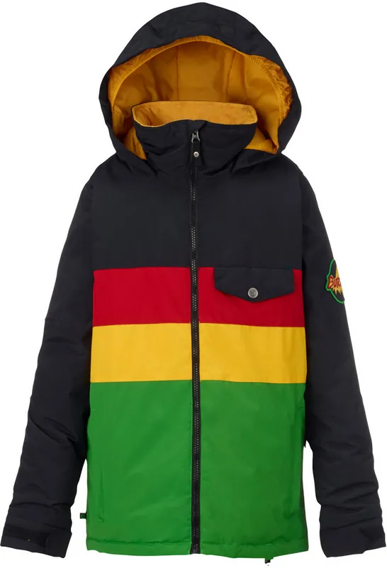 Snowboardová bunda Burton Boys‘ Symbol Jkt Rasta Nejlepší Volba