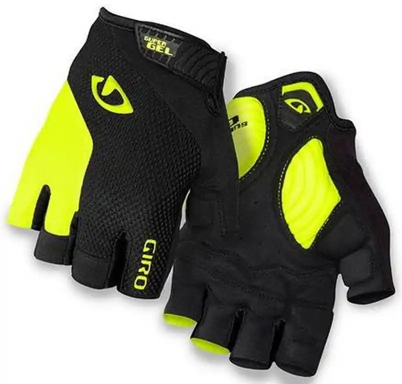 Víkendová Akce Rukavice na kolo Giro Strade Dure black/highlight yellow