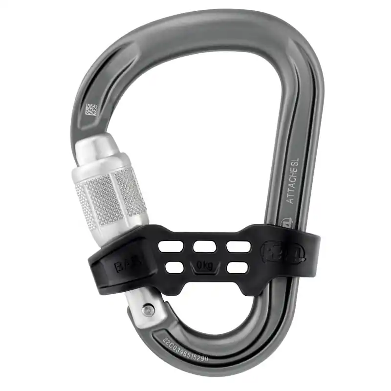 Dokud Zásoby Vydrží karabina PETZL ATTACHE BAR SCREW-LOCK Gray