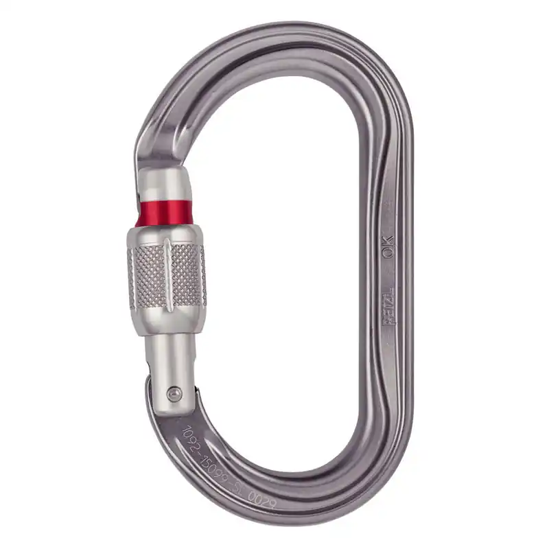 Horká Nabídka karabina PETZL OK SCREW-LOCK Gray