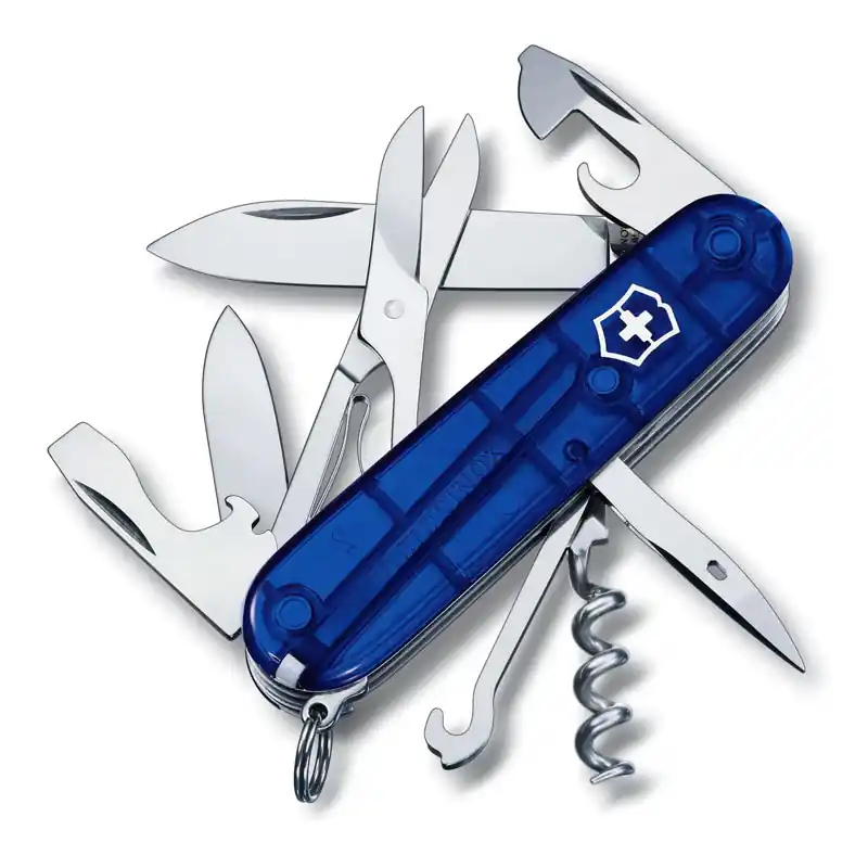 Akce nůž VICTORINOX CLIMBER Blue Transparent