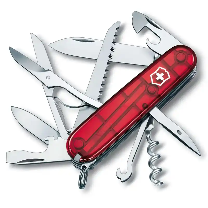 nůž VICTORINOX HUNTSMAN Red Transparent Nejlepší Cena