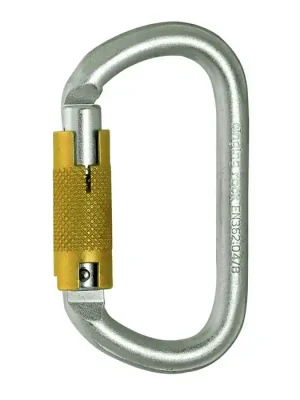 Vysoce Kvalitní ocelova karabina SINGING ROCK STEEL OVAL TRIPLE Lock