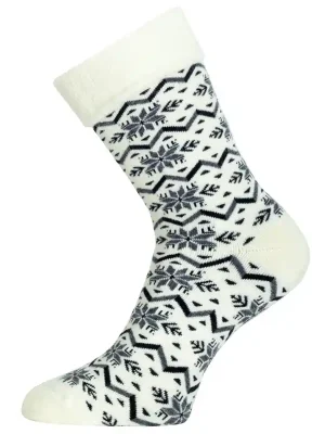 Cenově Výhodný ponožky LASTING HMN 009 White/Black M (38-41)