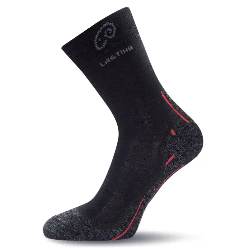 ponožky LASTING WHI 900 Black-Red M (38-41) Cenová Bomba