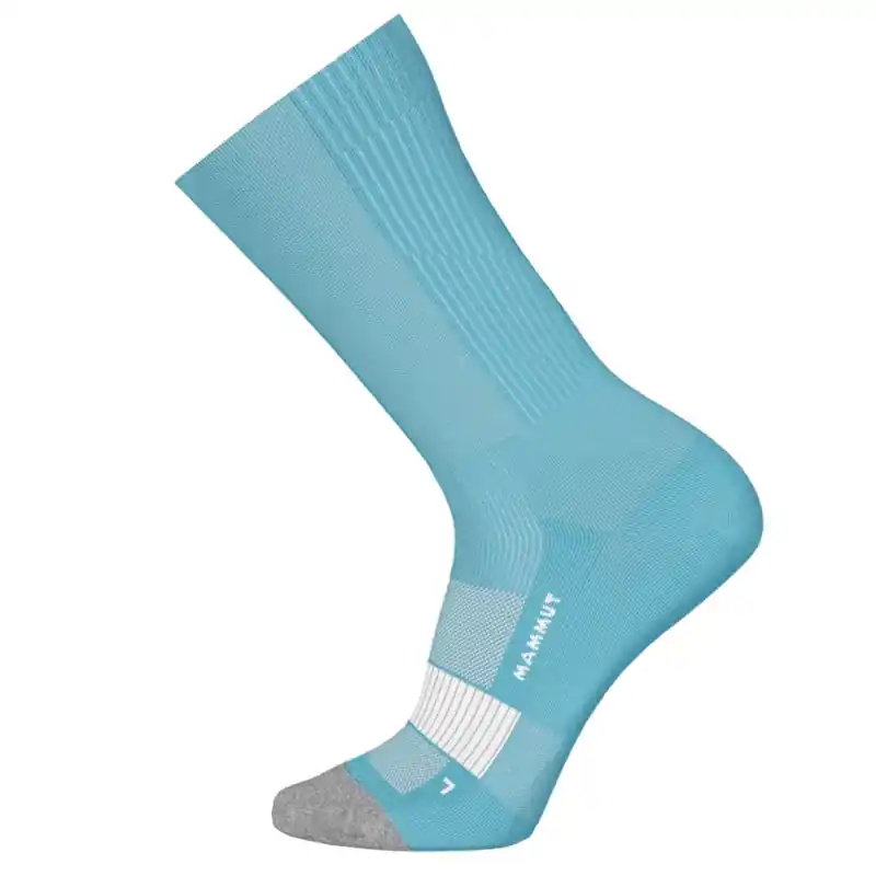 ponožky MAMMUT ALL-MOUNTAIN Targeted Cushion MERINO CREW Socks Glacier Blue-White 42-44 Rychlé Dodání