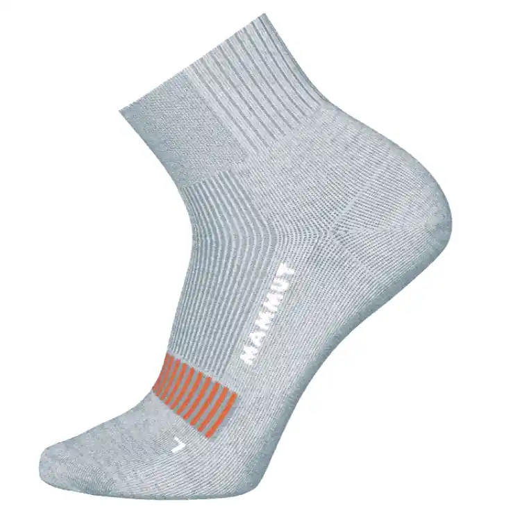 ponožky MAMMUT HIKING FULL Cushion QUARTER Socks Alloy-Tangerine-White 45-47 Jen Po Omezenou Doba