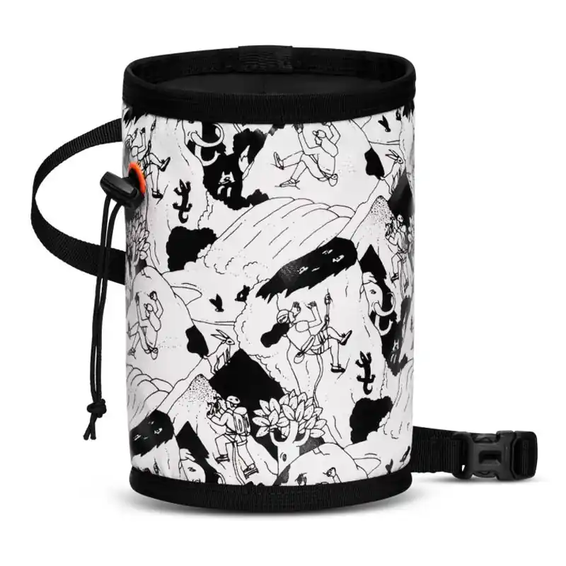 Víkendová Akce pytlík na magnézium MAMMUT GYM PRINT Chalk Bag Climbing Scene AOP
