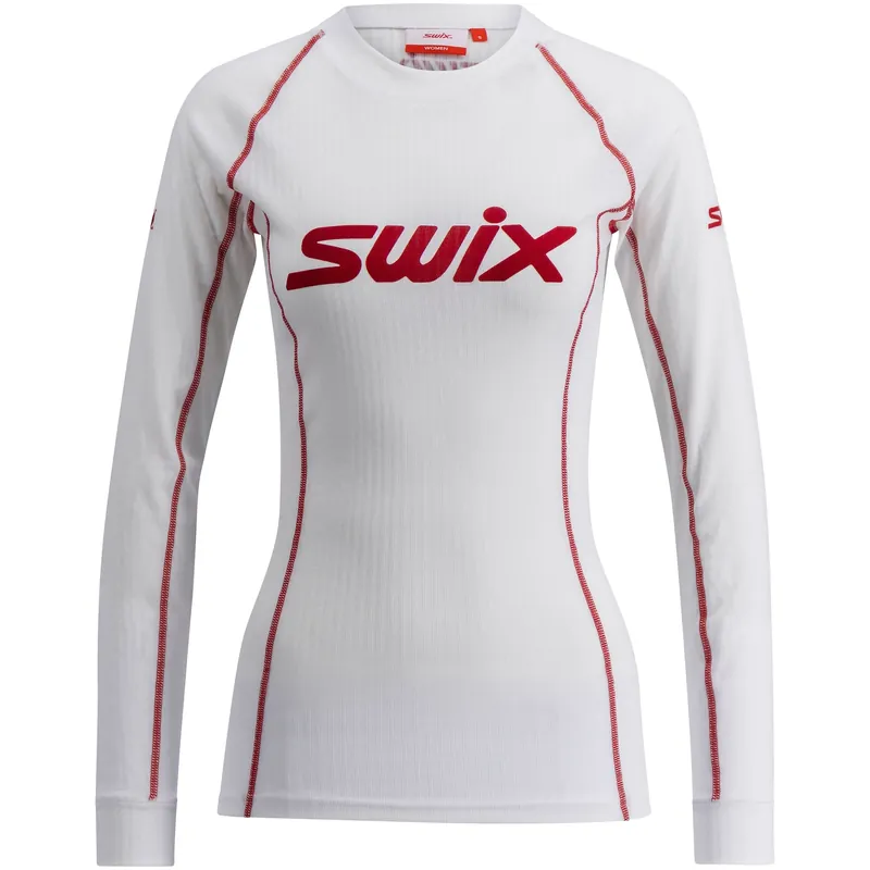 Must-Have SWIX RaceX Classic, dlouhý rukáv, dámské triko, Bright White/Swix Red