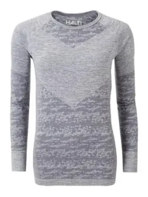 Vrácení Zdarma HALTI Free Recy Seamless LS, šedé, dámské triko