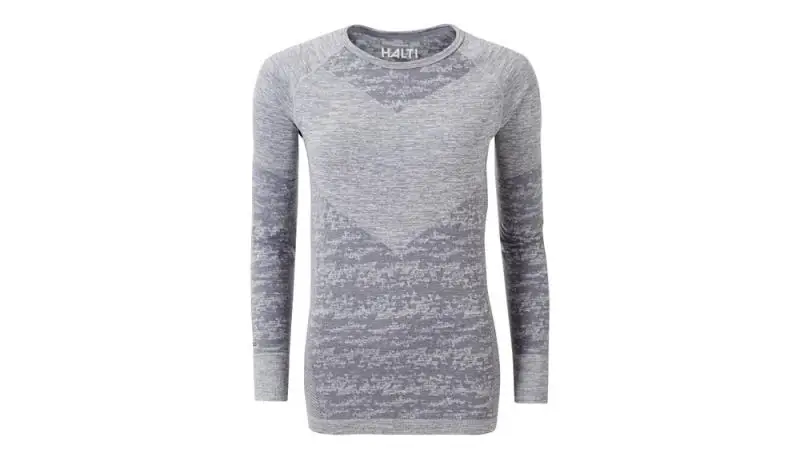 Vrácení Zdarma HALTI Free Recy Seamless LS, šedé, dámské triko